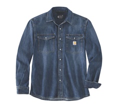 Carhartt DENIM L/S SNAP FRONT SHIRT