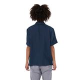 Knowledge Cotton Box Fit Short Sleeved Linen Shirt Herr