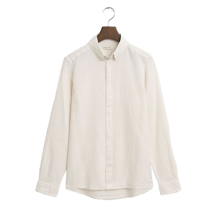 GANT Cotton Linnen Botton Down Longsleeve Shirt Junior