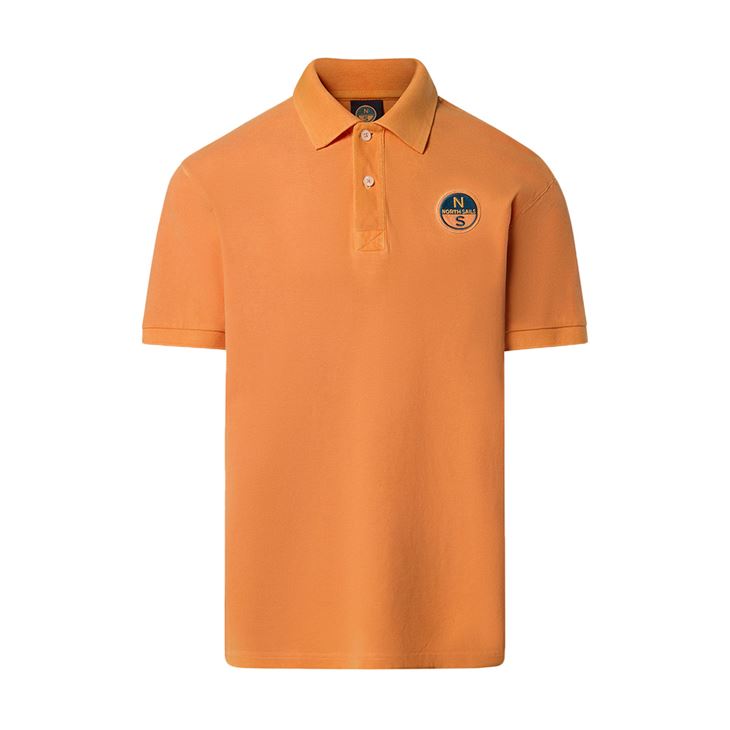 North Sails Polo Shirt With pigment-dyed Finish Herr