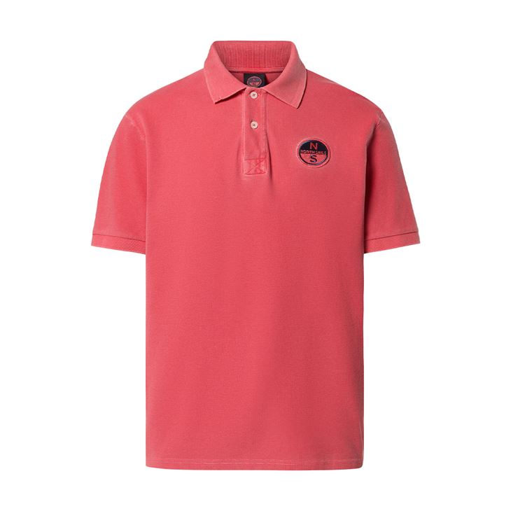 North Sails Polo Shirt With pigment-dyed Finish Herr