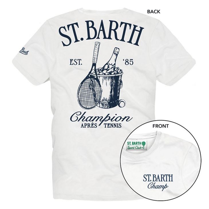 MC2 Saint Barth Champion Après Tennis T-shirt Herr