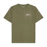 Knowledge Cotton Regular Drop-shoulder short sleeve heavy single jersey printed t-shirt