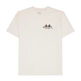 Knowledge Cotton Regular drop-shoulder short sleeve heavy single jersey printed t-shirt