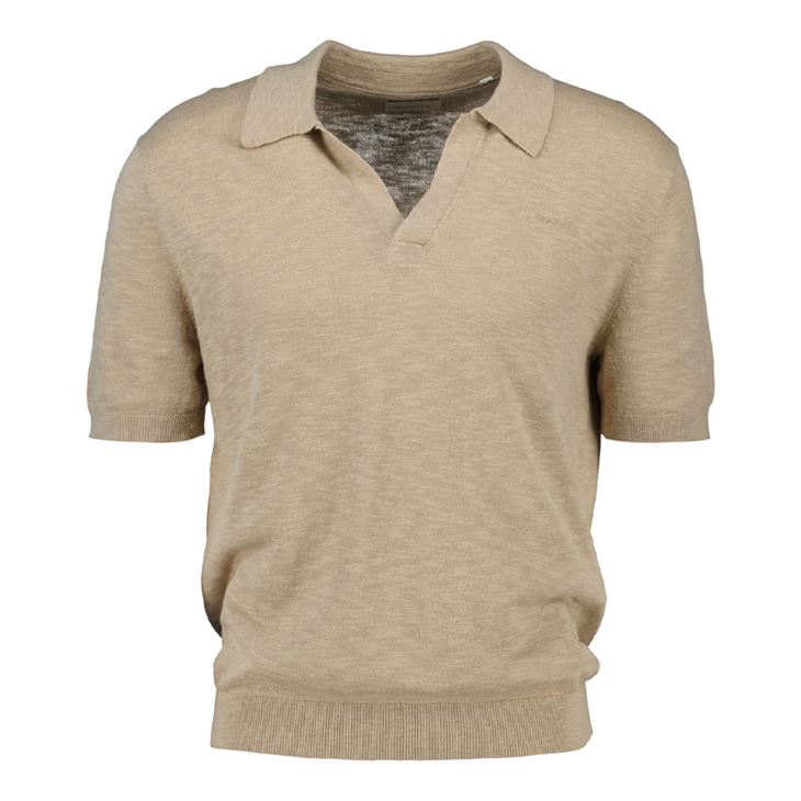GANT Linen Blend Short Sleeve Polo Dam