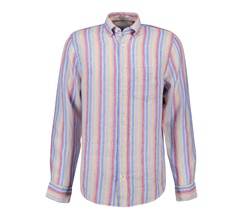 GANT Regular Linen Multistripe Shirt Herr