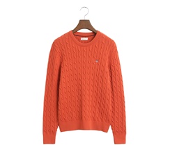 GANT Shield Cotton Cable C-Neck Junior
