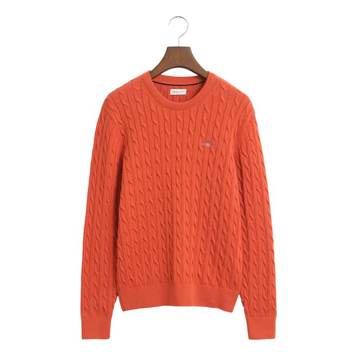 GANT Shield Cotton Cable C-Neck Junior