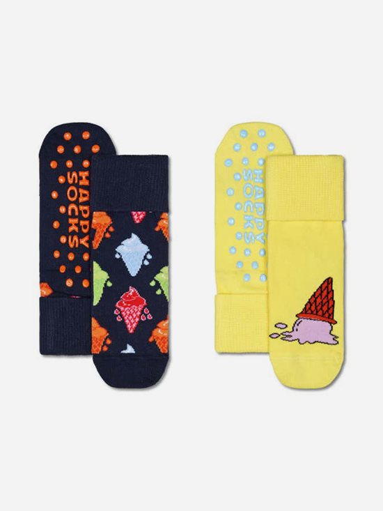 Happy Socks 2-Pack Ice Cream Anti-Slip Socks Junior