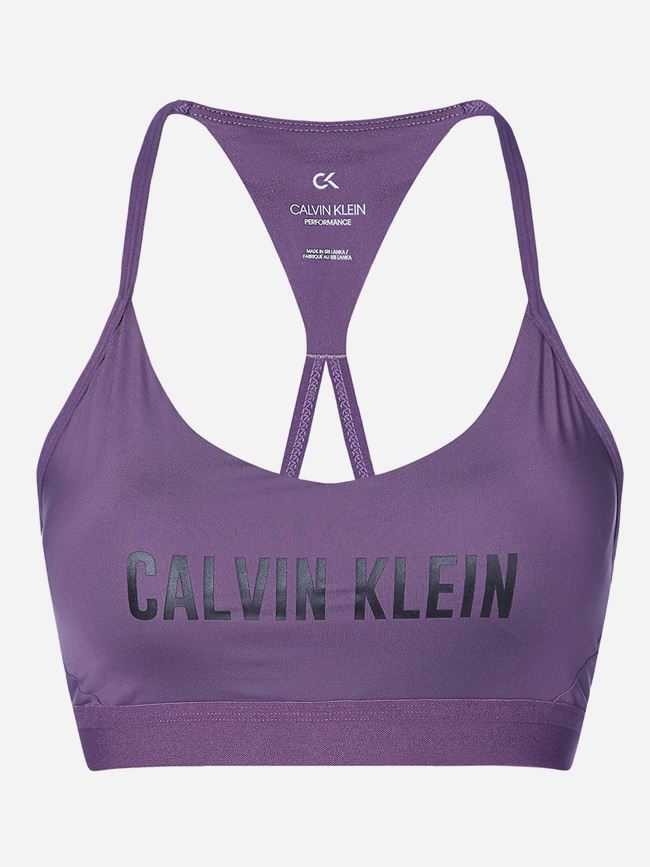 Calvin Klein Logo Low Impact Sports Bra Dam