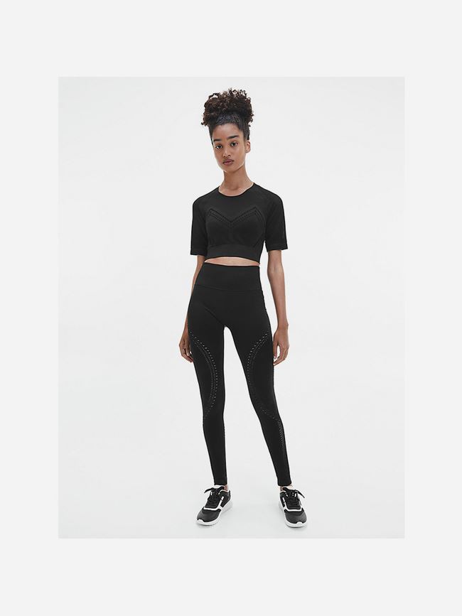 Calvin Klein Cropped Gym T-shirt Dam