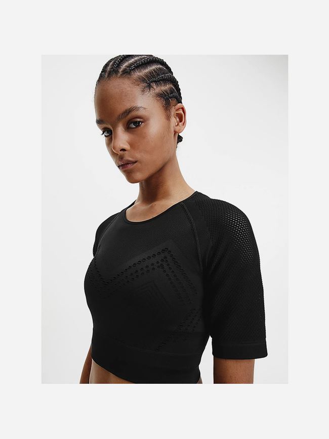 Calvin Klein Cropped Gym T-shirt Dam