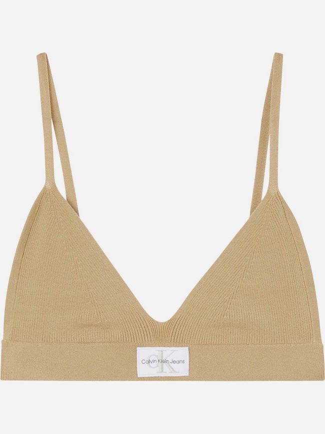 Calvin Klein Ribbed Knit Bra Top Dam