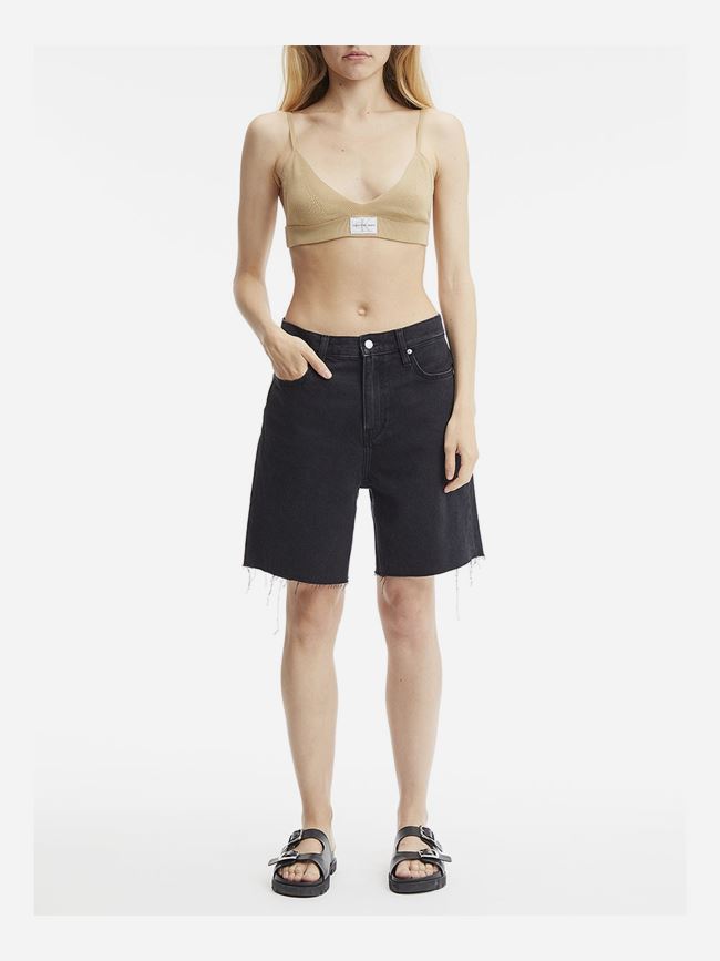 Calvin Klein Ribbed Knit Bra Top Dam