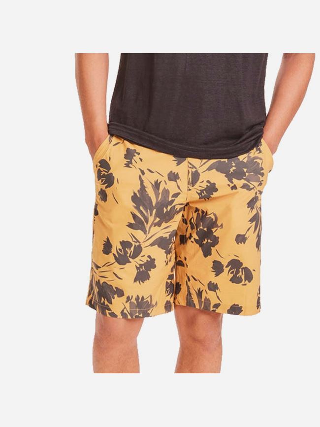 Knowledge Cotton Sea Flower Printed Shorts Herr