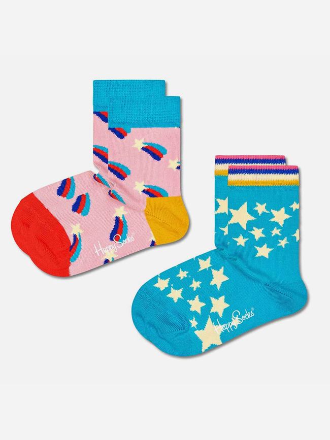 Happy Socks Kids Shooting Star Sock 2-Pack Junior