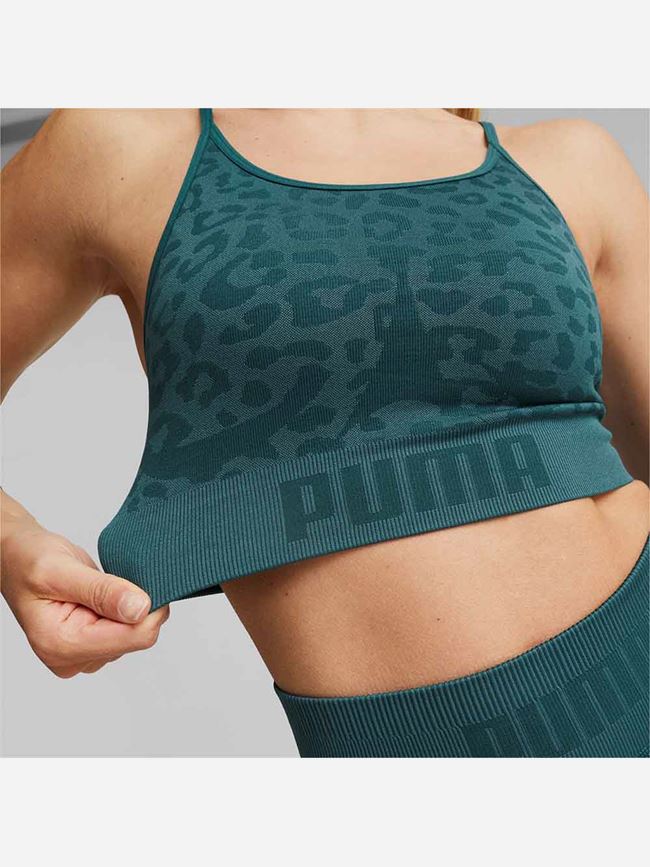 Puma Low Impact FormKnit Seamless Long Training Bra Dam