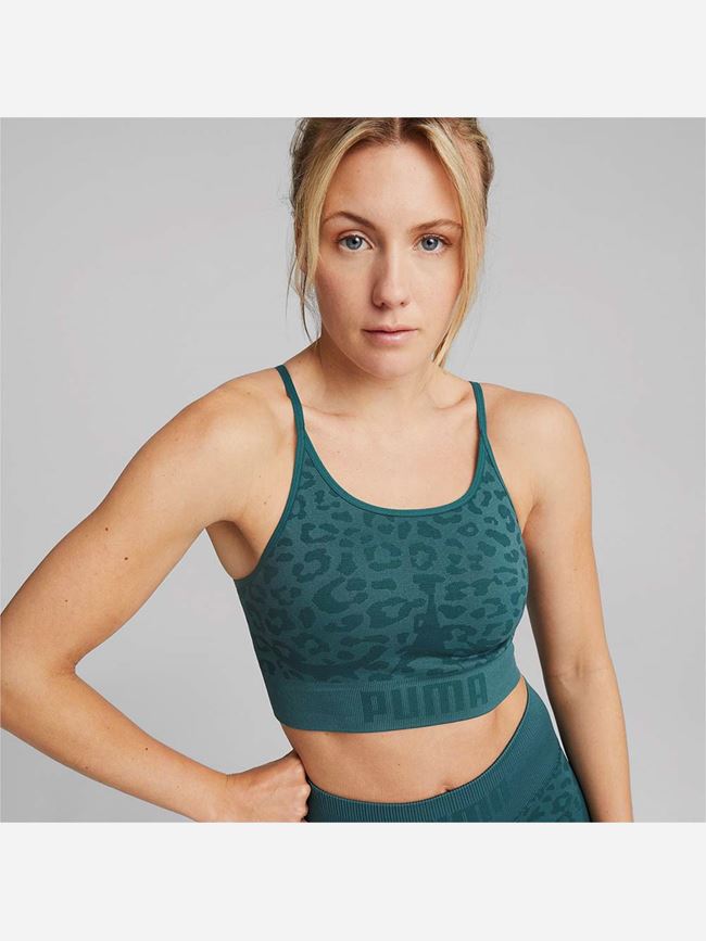 Puma Low Impact FormKnit Seamless Long Training Bra Dam