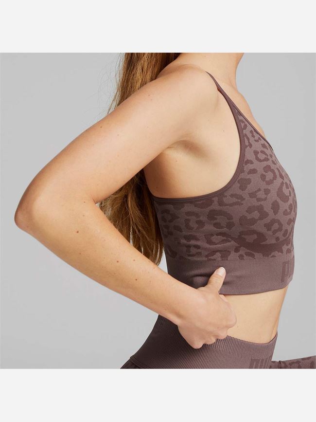 Puma Low Impact FormKnit Seamless Long Training Bra Dam