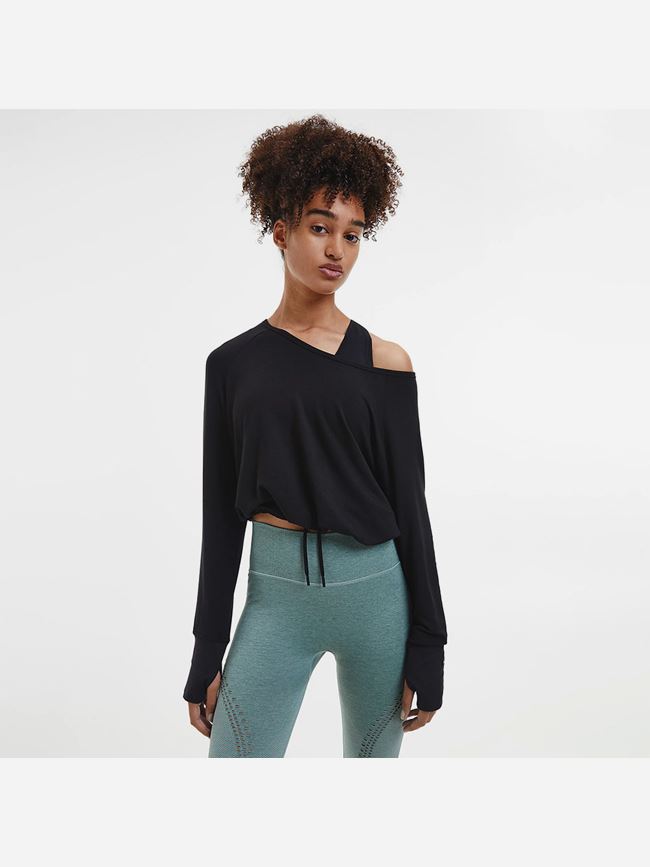 Calvin Klein Cowl Back Gym Top Dam