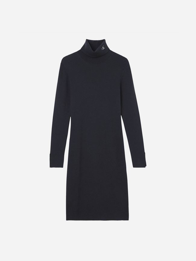 Calvin Klein Roll Neck Jumper Dress Dam