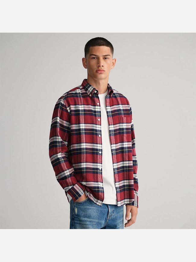 GANT Regular Fit Flannel Check Shirt Herr