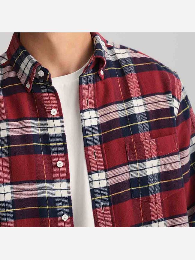 GANT Regular Fit Flannel Check Shirt Herr