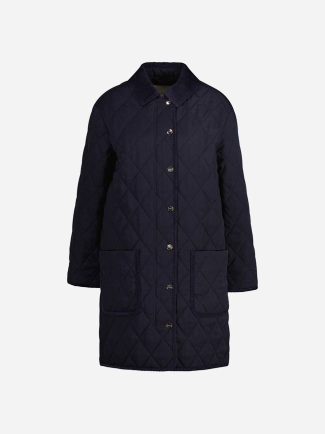 GANT Quilted Cord Detailed Coat Dam