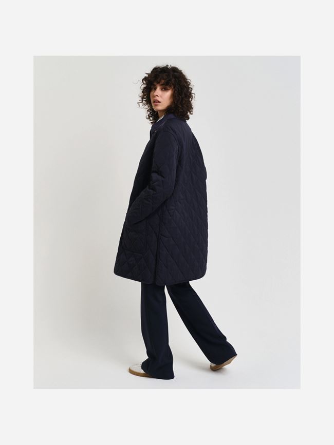 GANT Quilted Cord Detailed Coat Dam