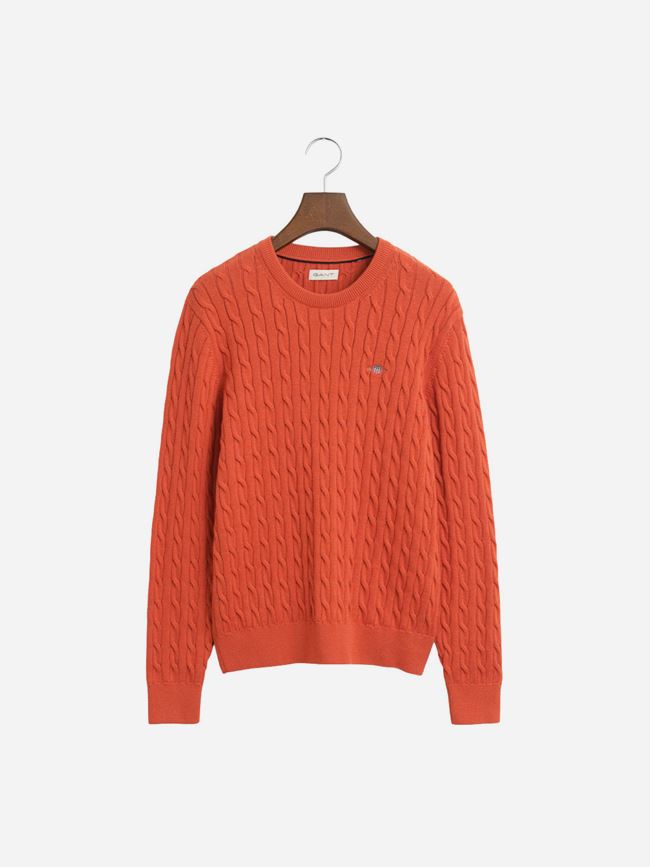 GANT Shield Cotton Cable C-Neck Junior
