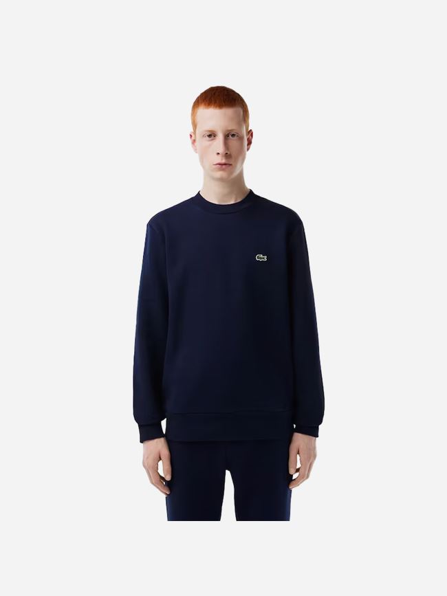 Lacoste Organic Brushed Cotton Sweatshirt Navy Blau Größe 7 4