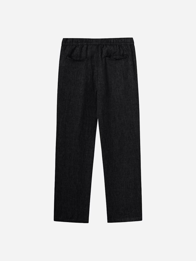 Knowledge Cotton Loose Linen Pant Herr