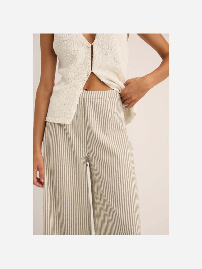 Rhythm Valley Stripe Wide Leg Pant Dam