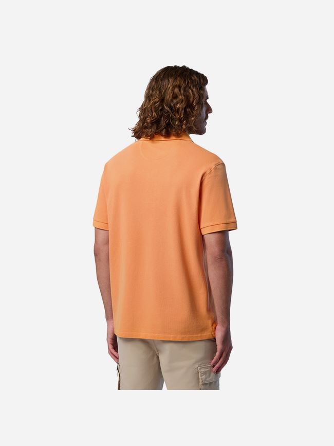 North Sails Polo Shirt With pigment-dyed Finish Herr