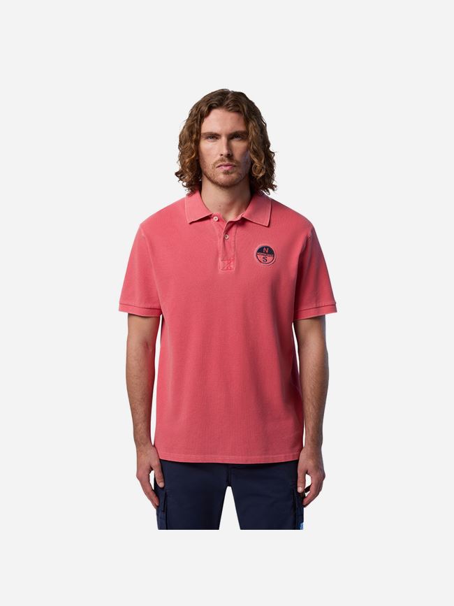North Sails Polo Shirt With pigment-dyed Finish Herr
