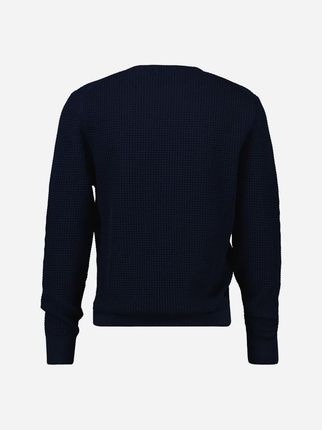 GANT Textured Cotton Crew Neck Herr