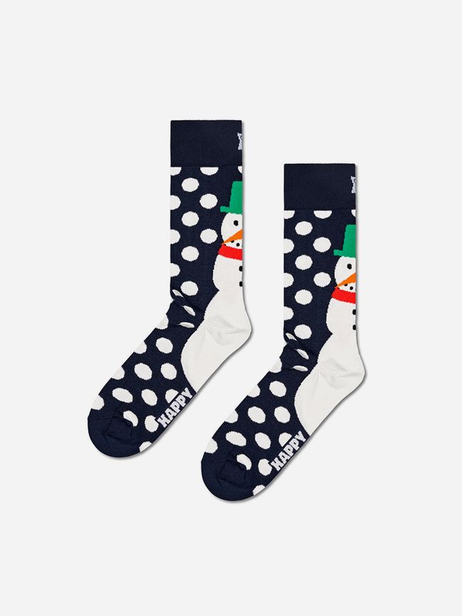 Happy Socks 3-Pack Holiday Navy Socks Gift Set