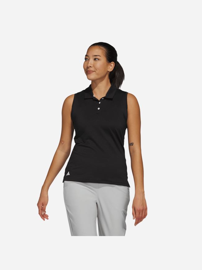adidas Solid Ottoman Polo Shirt Dam