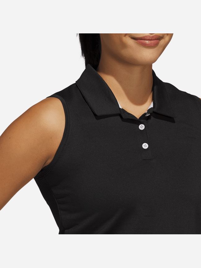 adidas Solid Ottoman Polo Shirt Dam