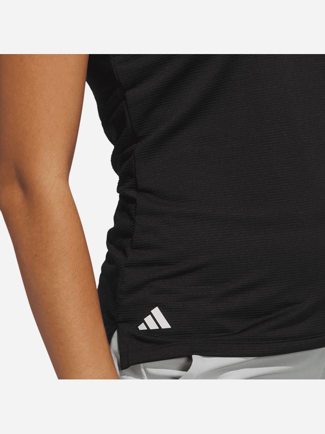 adidas Solid Ottoman Polo Shirt Dam