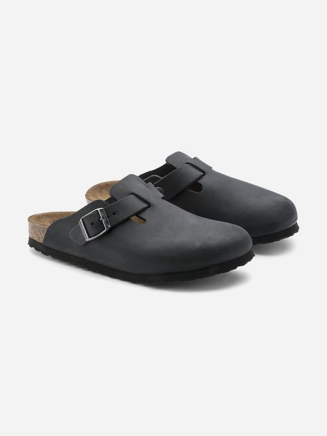 Birkenstock Boston Natural Leather Oiled