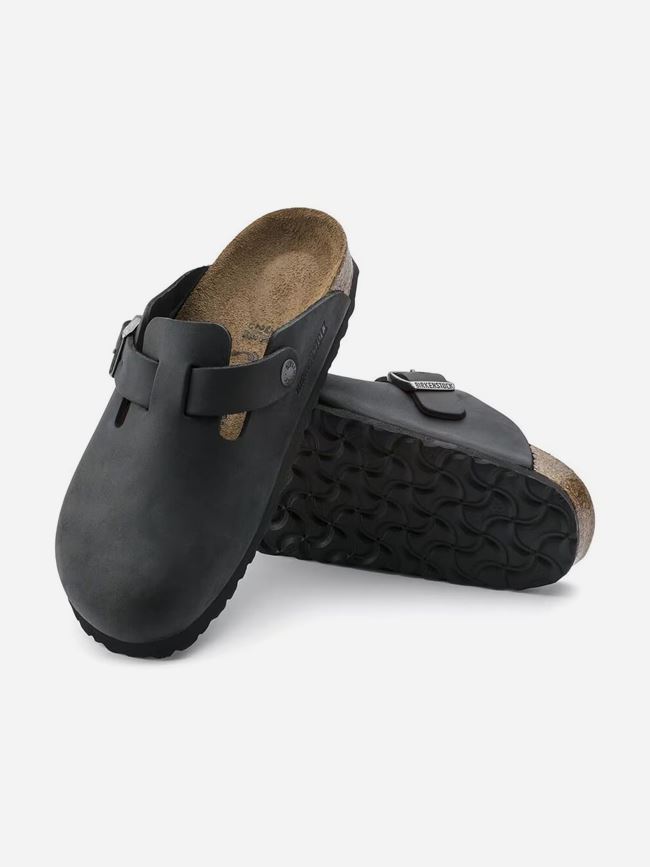 Birkenstock Boston Natural Leather Oiled