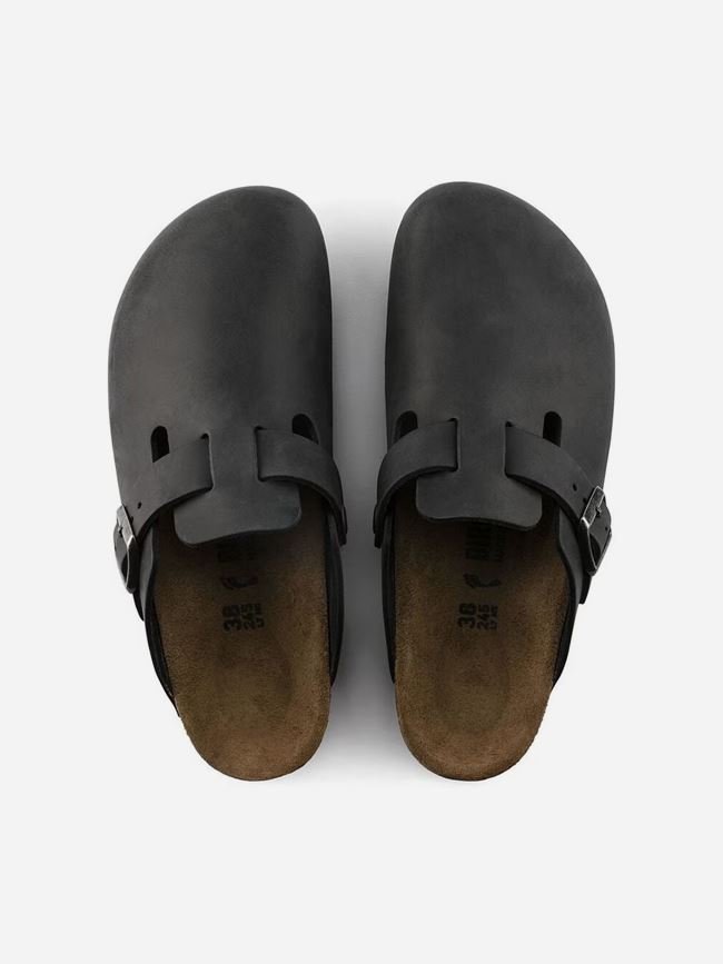 Birkenstock Boston Natural Leather Oiled