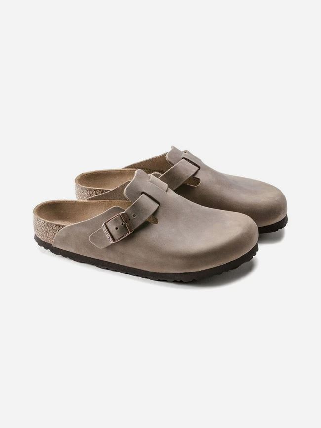 Birkenstock Boston Natural Leather Oiled