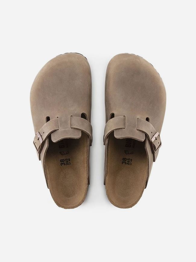 Birkenstock Boston Natural Leather Oiled