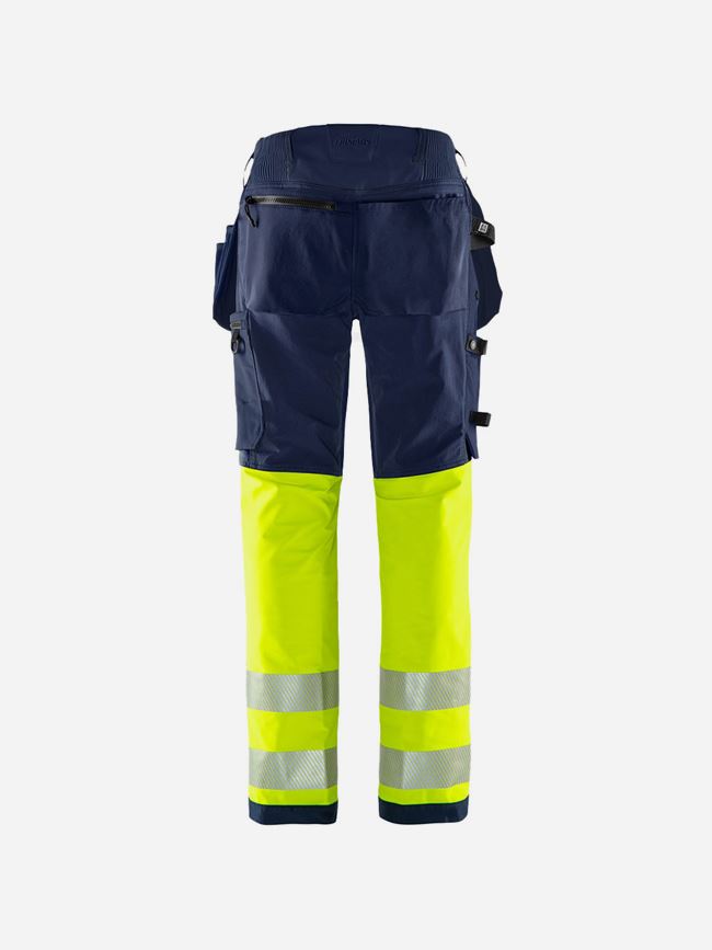 Fristads Kansas Varsel Green hantverkarbyxa stretch 2643 GSTP, klass 1
