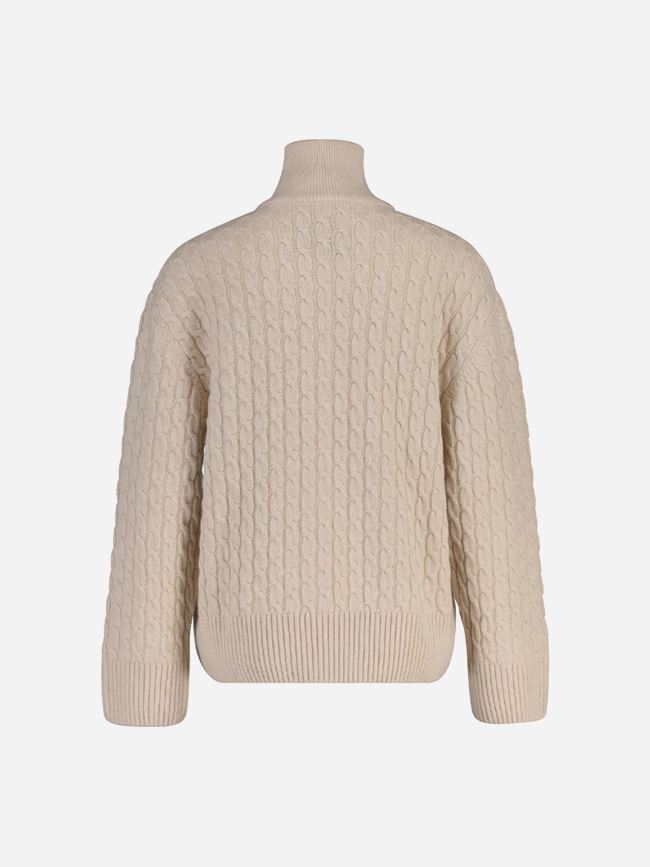 GANT CABLE KNIT ZIP CARDIGAN dam