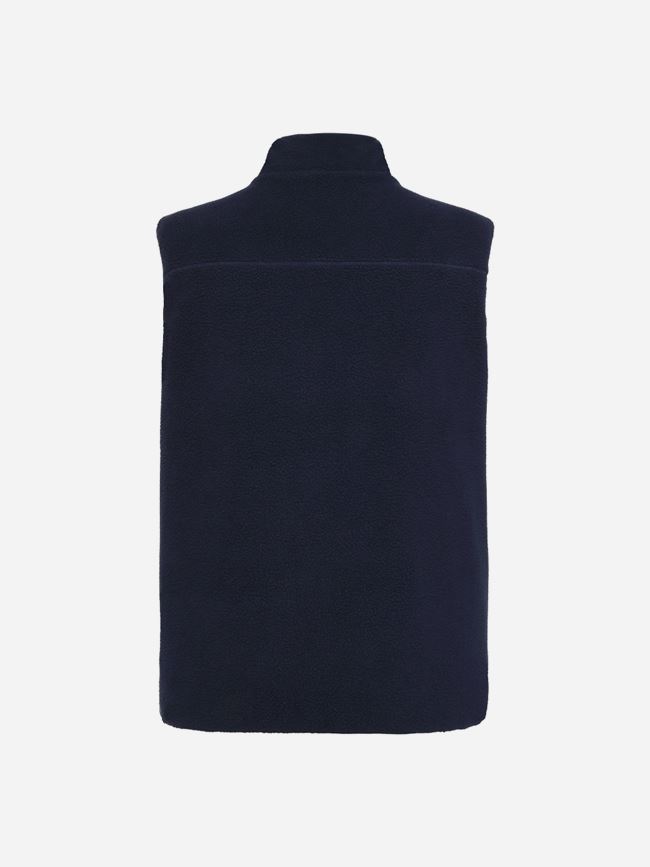 Knowledge Cotton Loose Fit Zip Fleece Vest GRS/Vegan herr