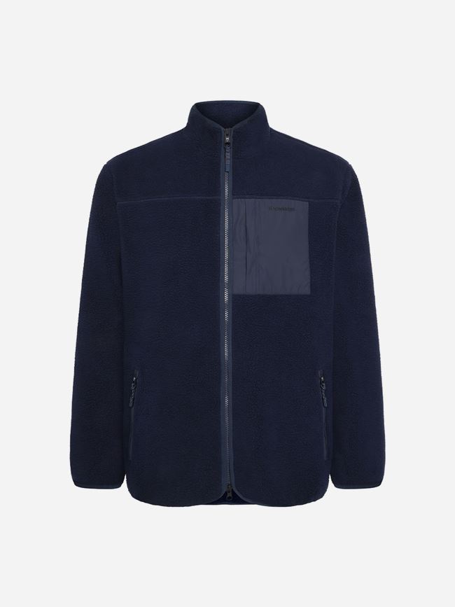 Knowledge Cotton Loose Fit Zip Fleece - GRS/Vegan herr