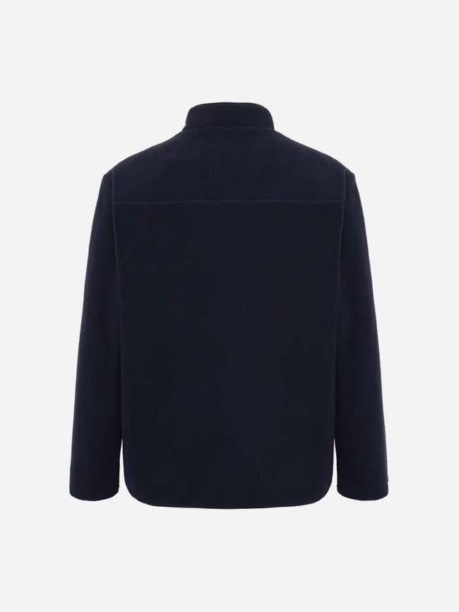 Knowledge Cotton Loose Fit Zip Fleece - GRS/Vegan herr